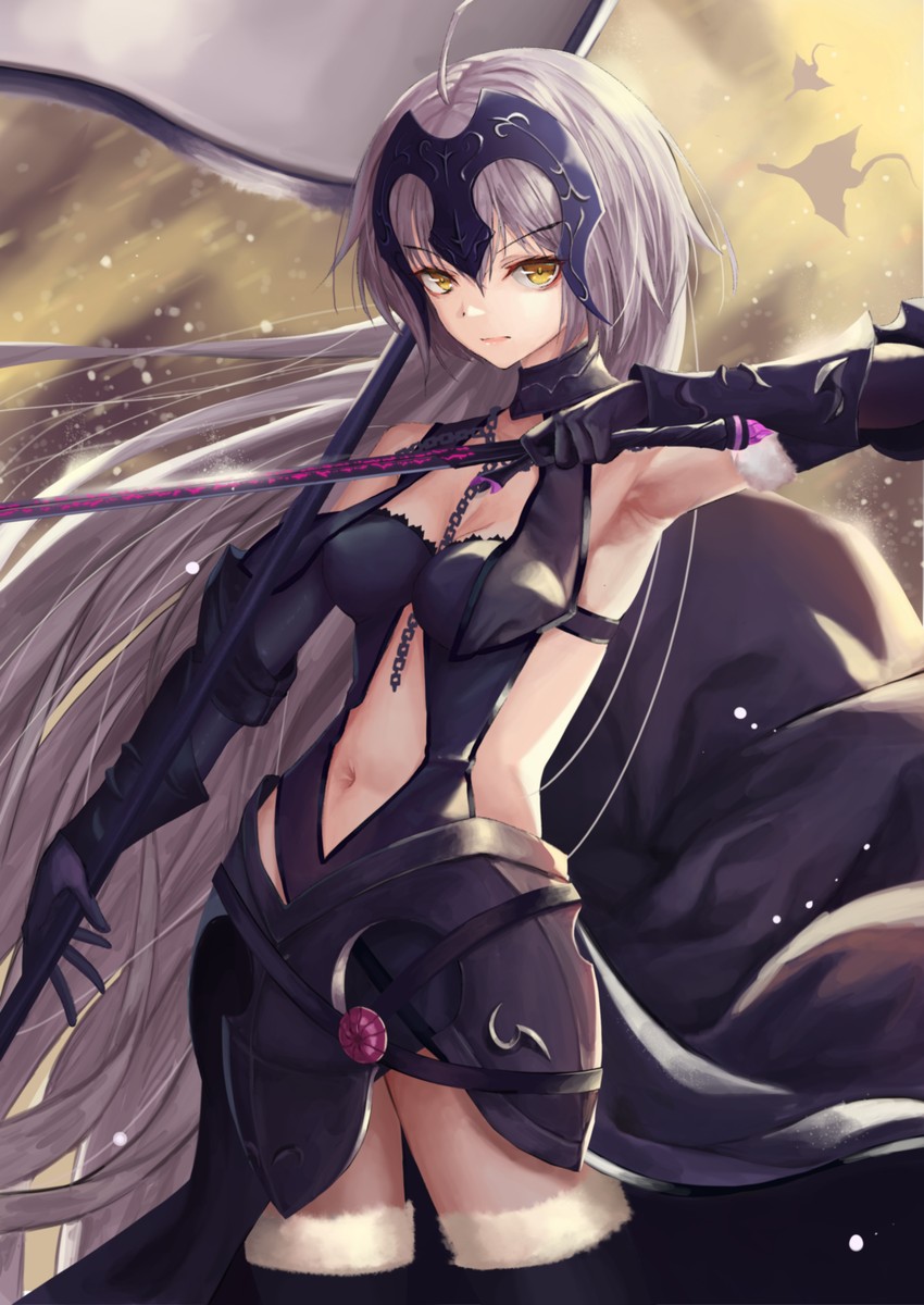 jeanne d'arc alter (fate and 1 more) drawn by nekobell