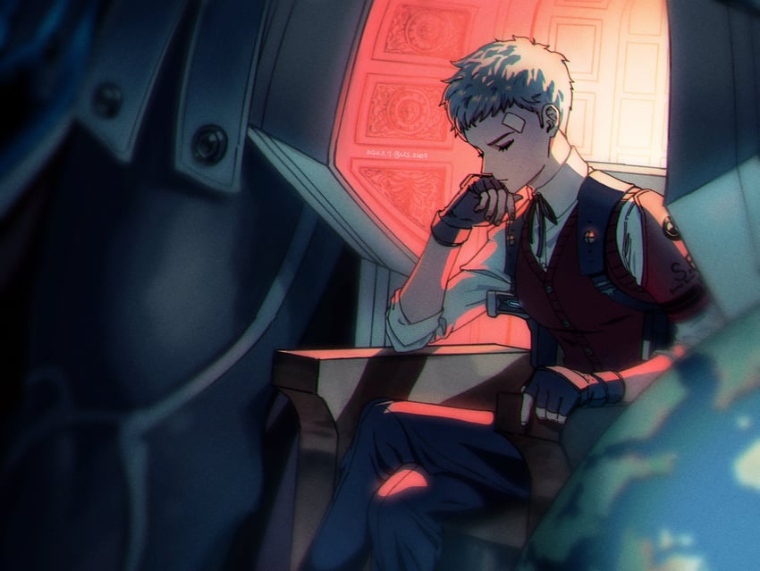 sanada akihiko (persona and 2 more) drawn by lcs_0209