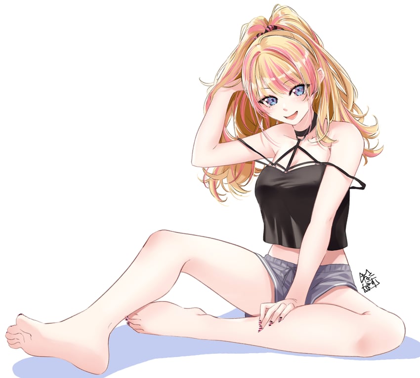 kotoka torahime (nijisanji and 1 more) drawn by akira_miku_ver