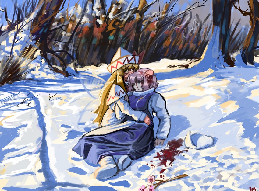 letty whiterock and lily white (touhou and 1 more) drawn by 103anon