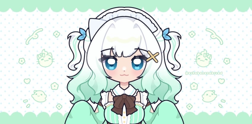 mint fantome and wisps (indie virtual youtuber) drawn by ashabananabread