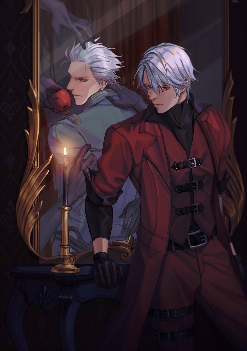 dante and vergil (devil may cry and 2 more) drawn by holdp_a
