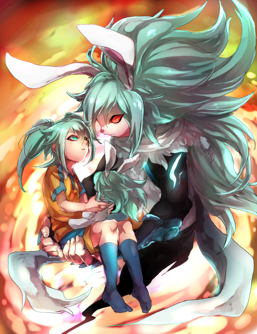 fei rune and kousoku toushi robin (inazuma eleven and 2 more) drawn by kairi_(kai_ri)