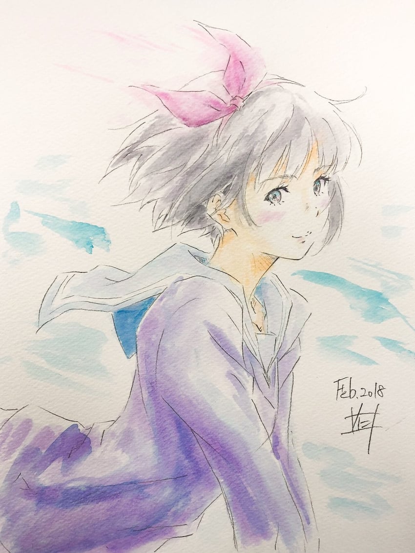 kiki (majo no takkyuubin and 1 more) drawn by nii_manabu