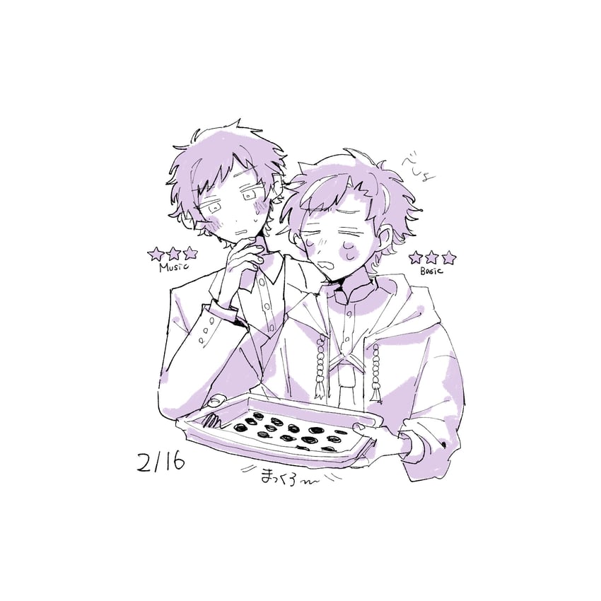 fushimi yuzuru and nagumo tetora (ensemble stars!) drawn by section_(prrx8584)