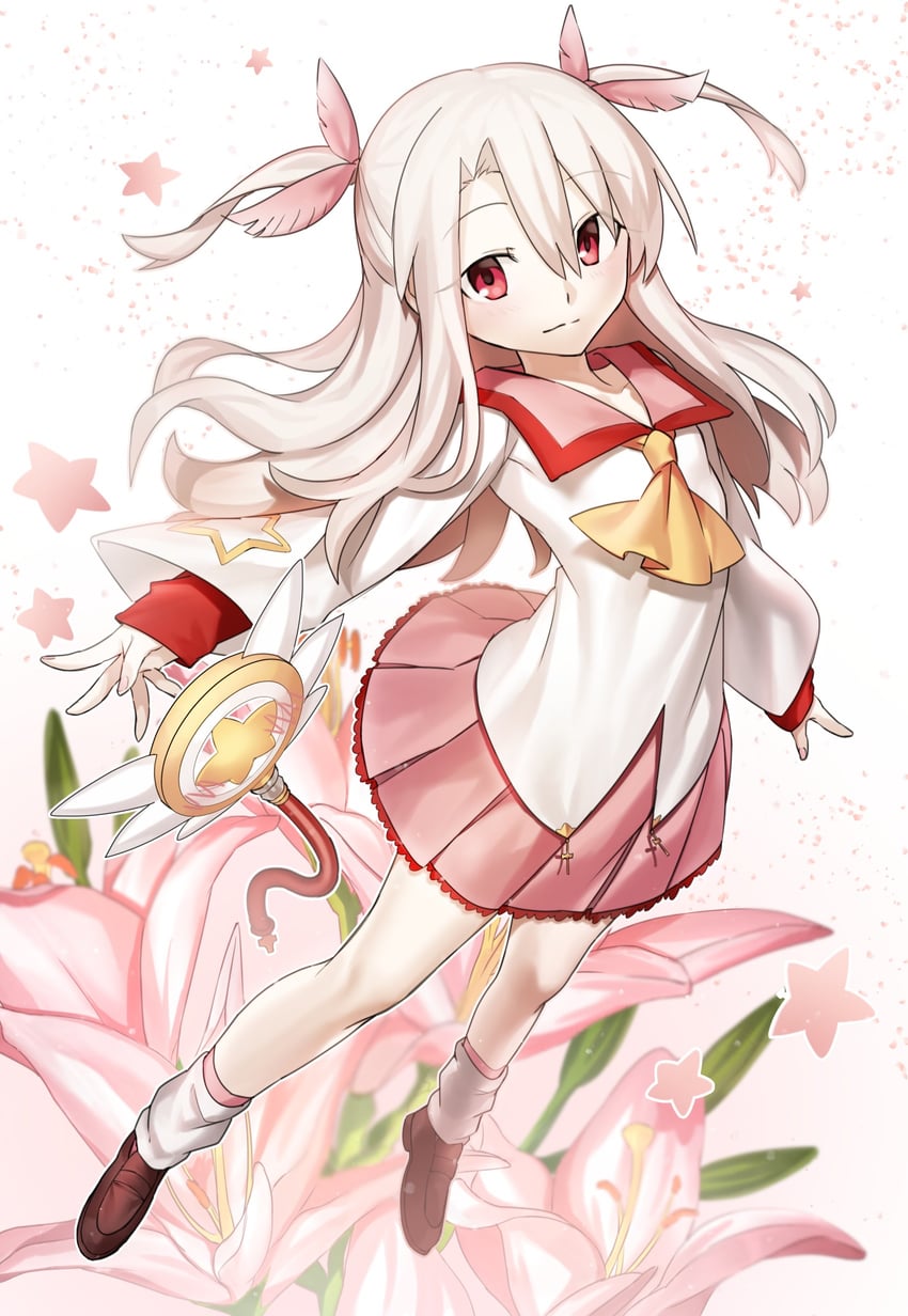 illyasviel von einzbern, prisma illya, and magical ruby (fate and 1 more) drawn by ameman