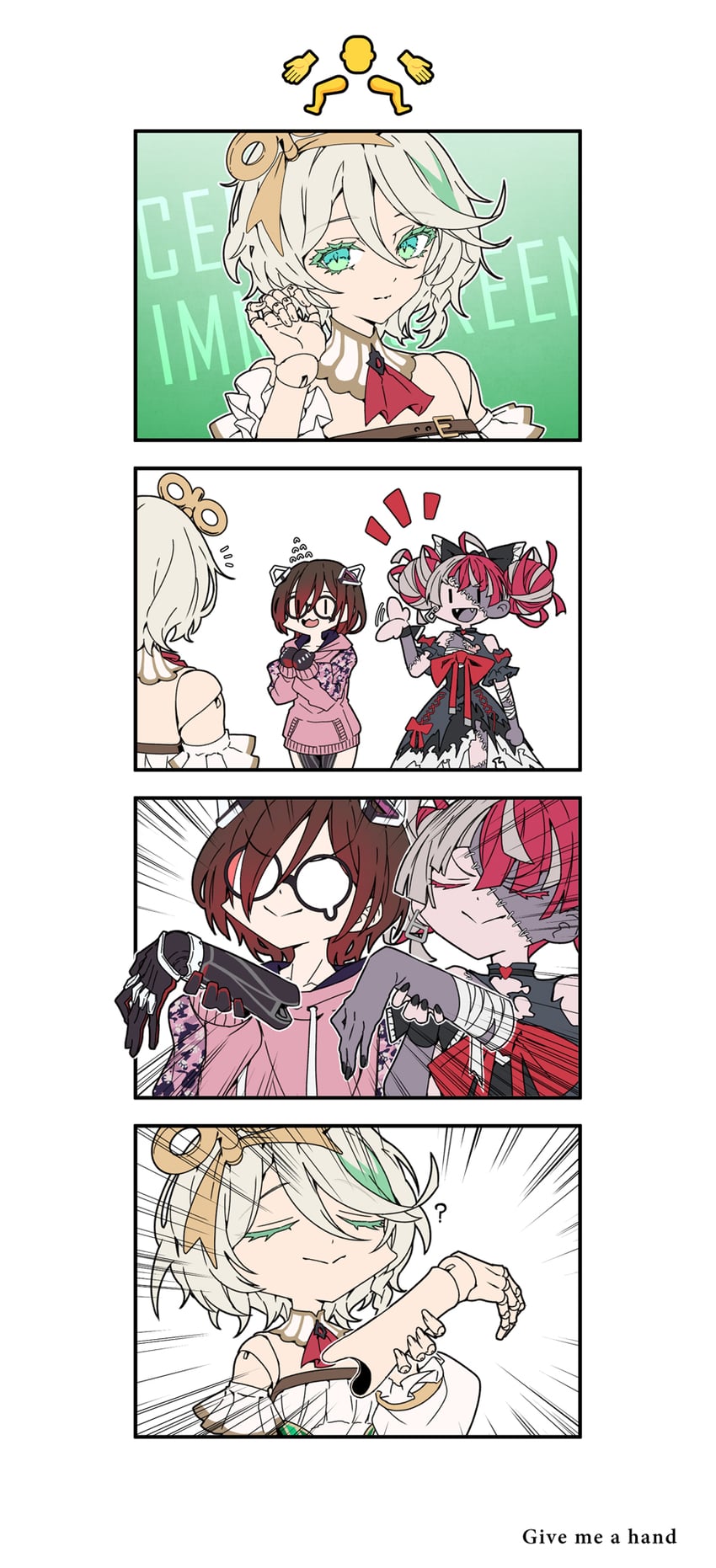 kureiji ollie, cecilia immergreen, and roboco-san (hololive and 2 more) drawn by taka_t