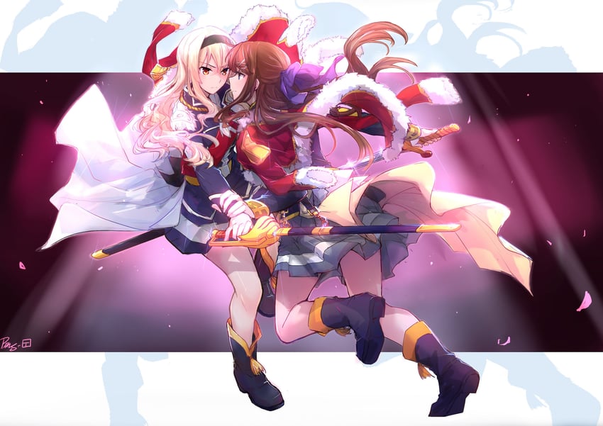 saijou claudine and tendou maya (shoujo kageki revue starlight) drawn by pin.s