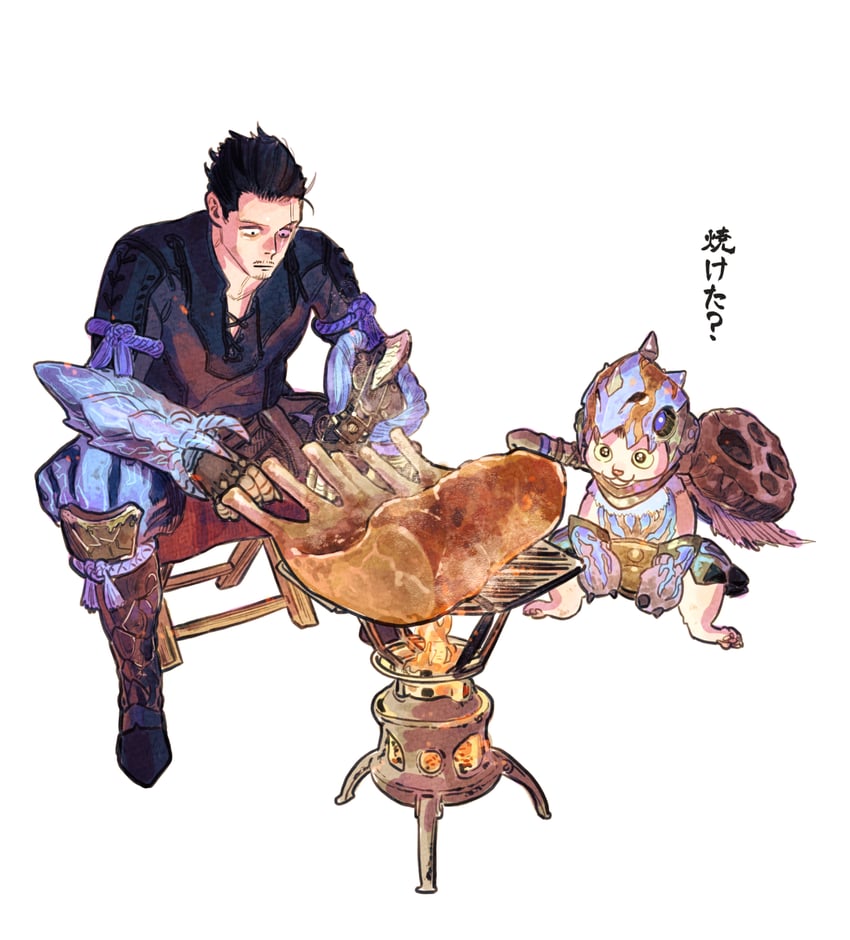 tatsu and gin (monster hunter and 2 more) drawn by kousuke_oono