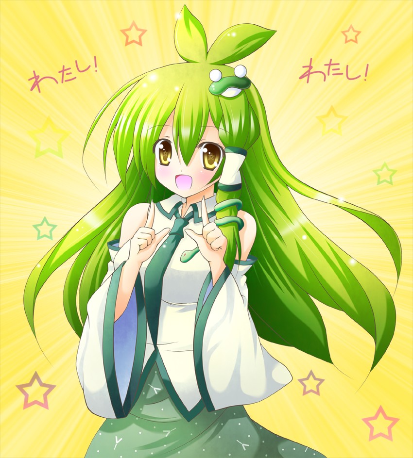kochiya sanae (touhou and 1 more) drawn by osashin_(osada)