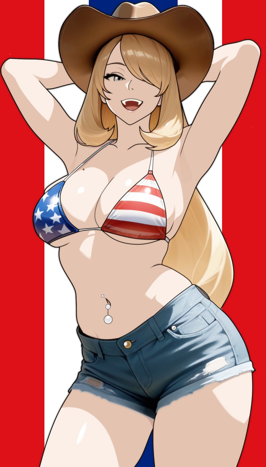 cynthia (pokemon and 1 more) drawn by devil_jone_qrit