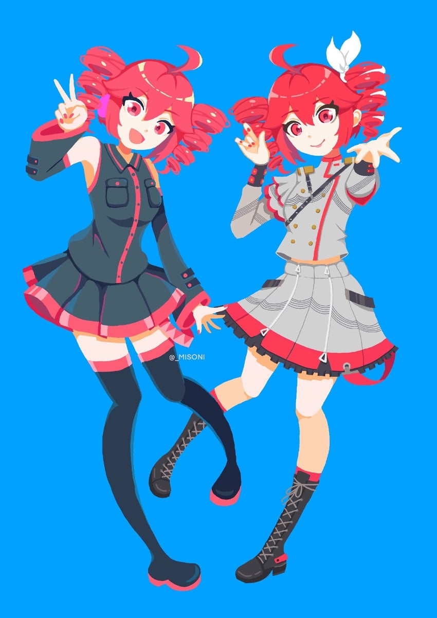 kasane teto (utau and 1 more) drawn by misoni_(mi-soni)
