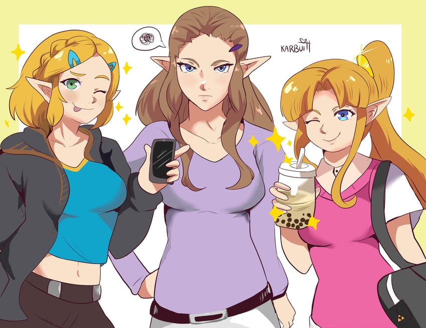princess zelda (the legend of zelda and 3 more) drawn by karbuitt