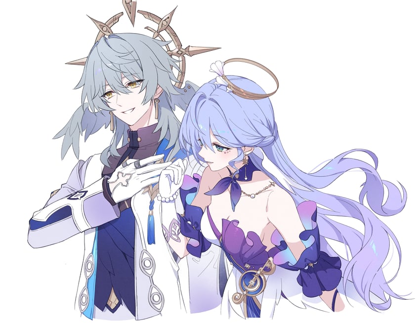 robin and sunday (honkai and 1 more) drawn by dustjddhfflrl_x