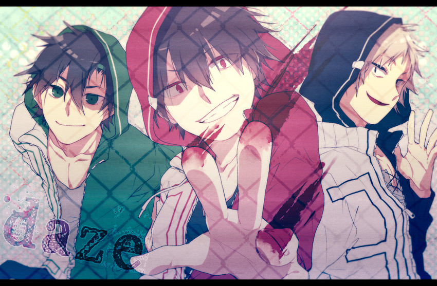 kisaragi shintarou, kano shuuya, and seto kousuke (kagerou project and 1 more) drawn by kinoto15
