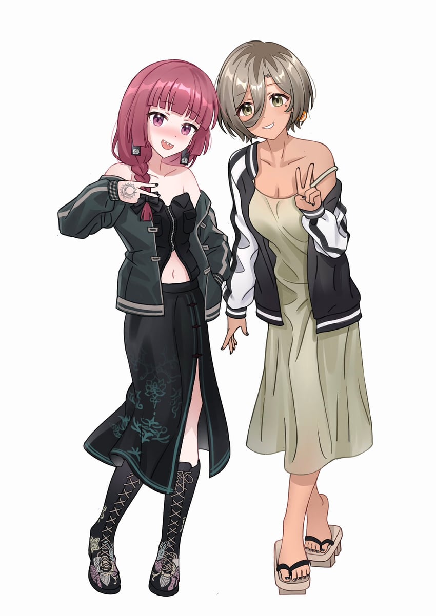 hiroi kikuri and rupa (bocchi the rock! and 1 more) drawn by bestramos