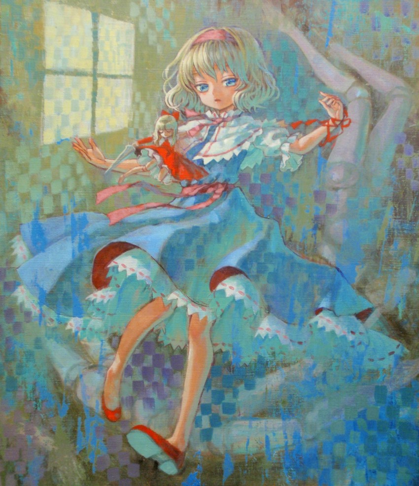 alice margatroid and hourai doll (touhou) drawn by ama-tou
