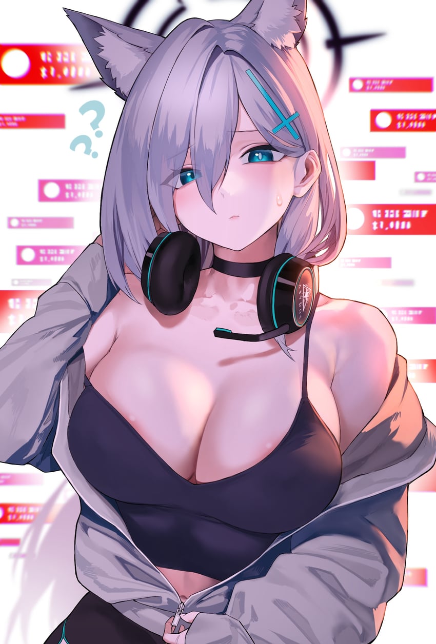shiroko and shiroko terror (blue archive) drawn by kazane-wind