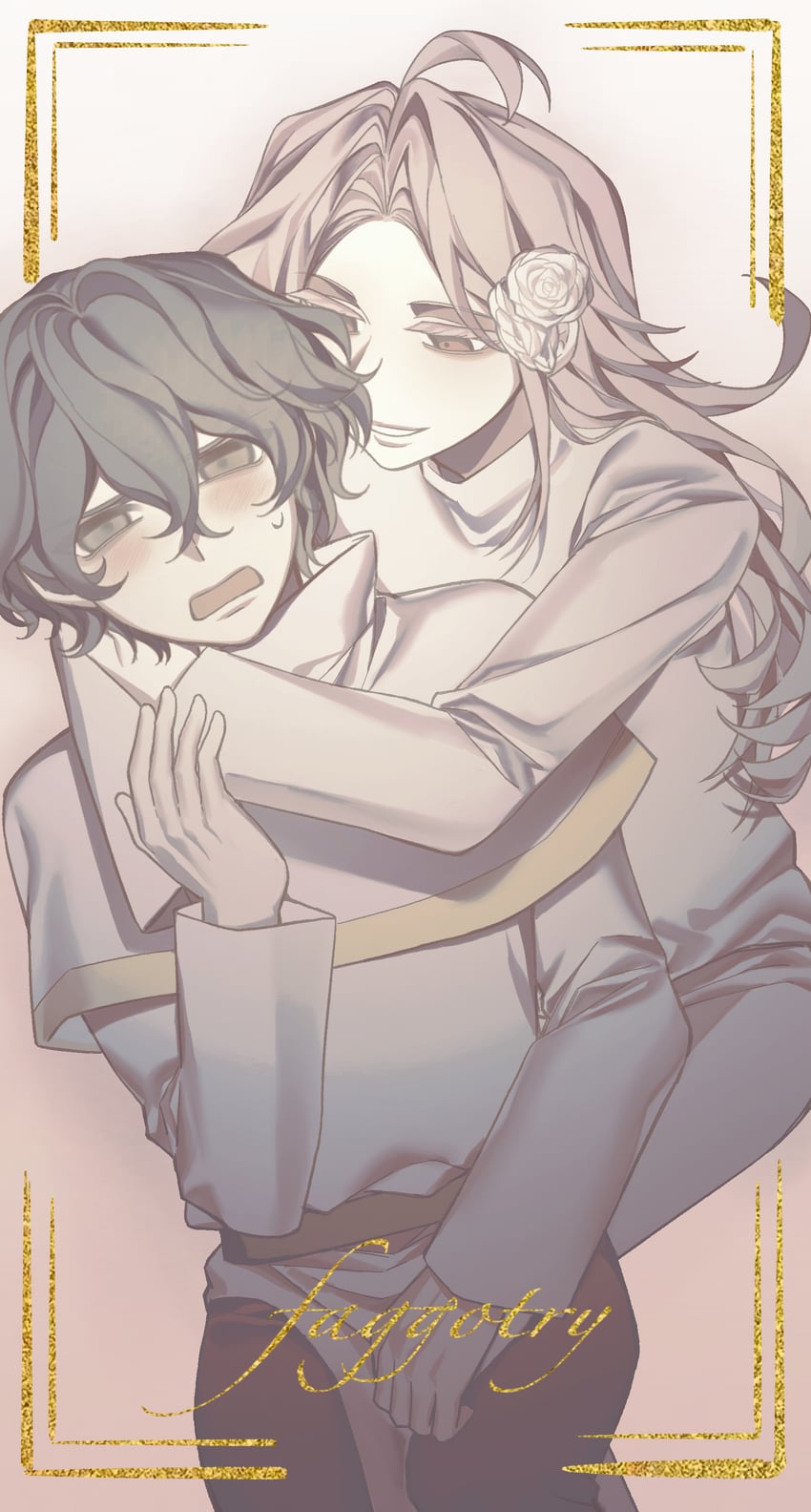 hatsutori hajime and utsugi noriyuki (saibou shinkyoku) drawn by chunaizhanshi23057