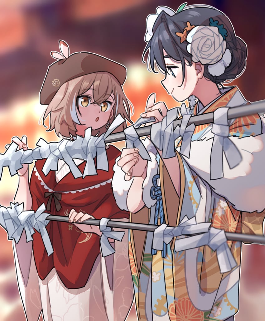 ouro kronii and nanashi mumei (hololive and 1 more) drawn by anco_(platanity)