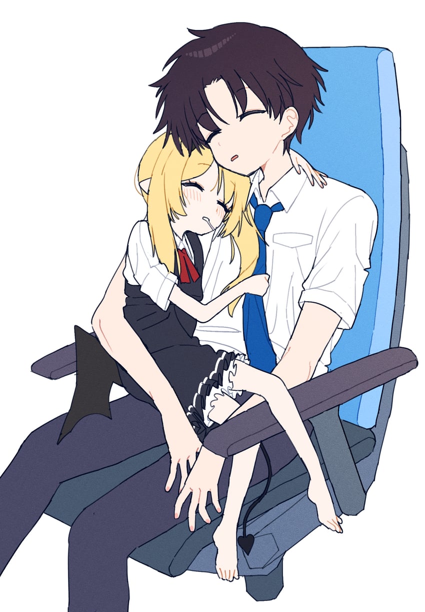 sensei and ibuki (blue archive) drawn by je_o_mo