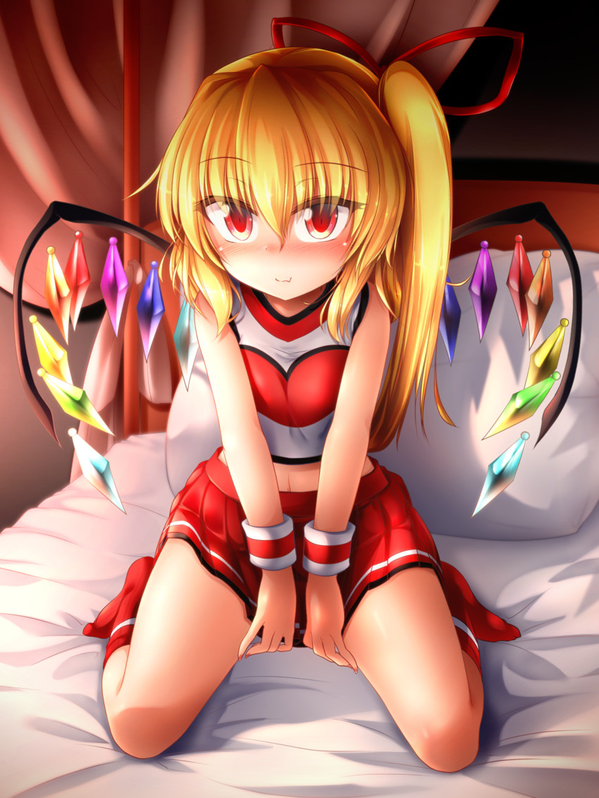 flandre scarlet (touhou) drawn by marukyuu_ameya