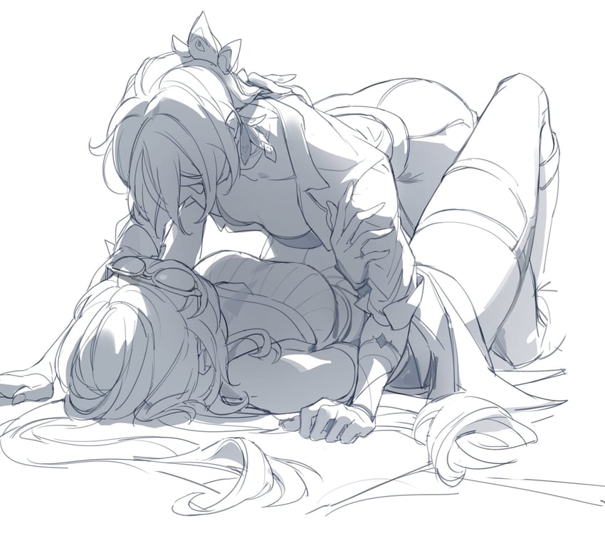 griseo and vita (honkai and 1 more) drawn by crmnlmlfhntr