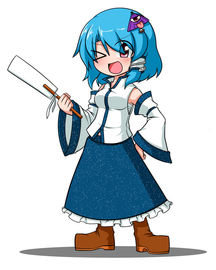 kochiya sanae and tatara kogasa (touhou) drawn by sumiya_nadateru