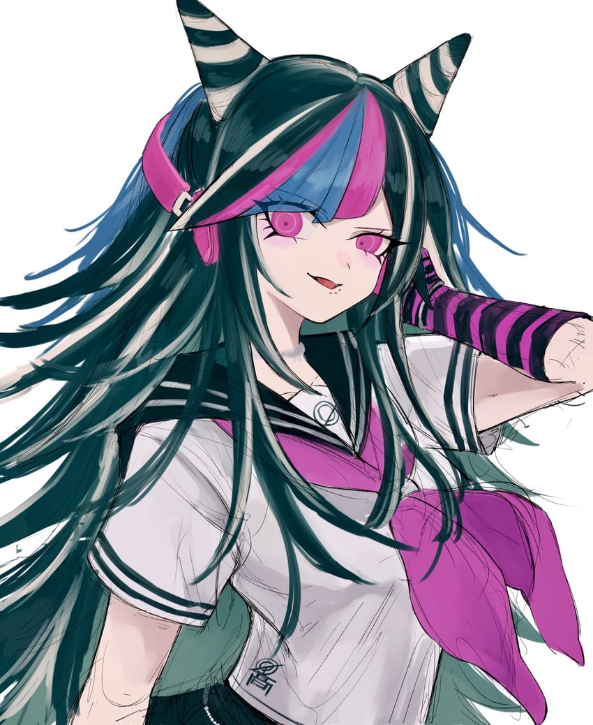 mioda ibuki (danganronpa and 1 more) drawn by sagara_(2332kcal)