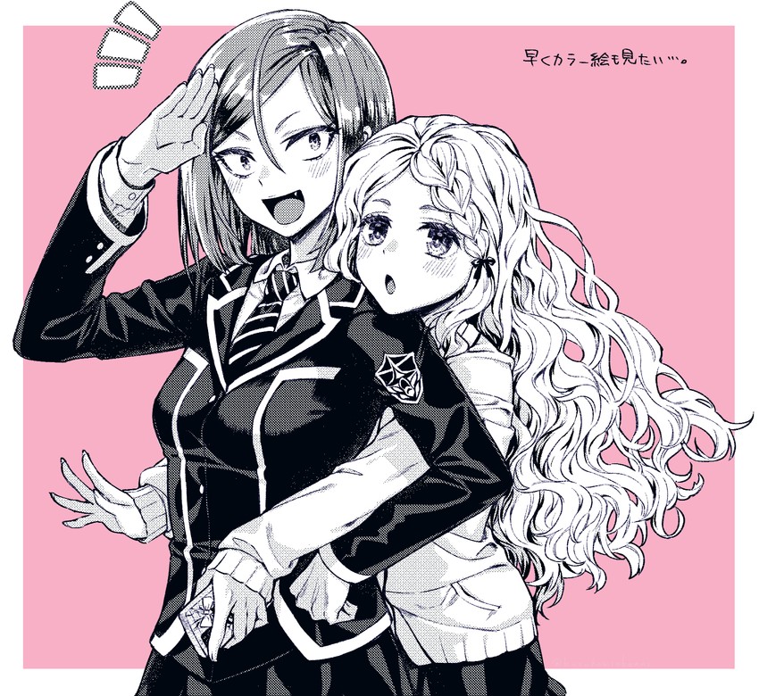 tsukioka lucy and toba yayoi (ayakashi triangle) drawn by kazakamiokenai
