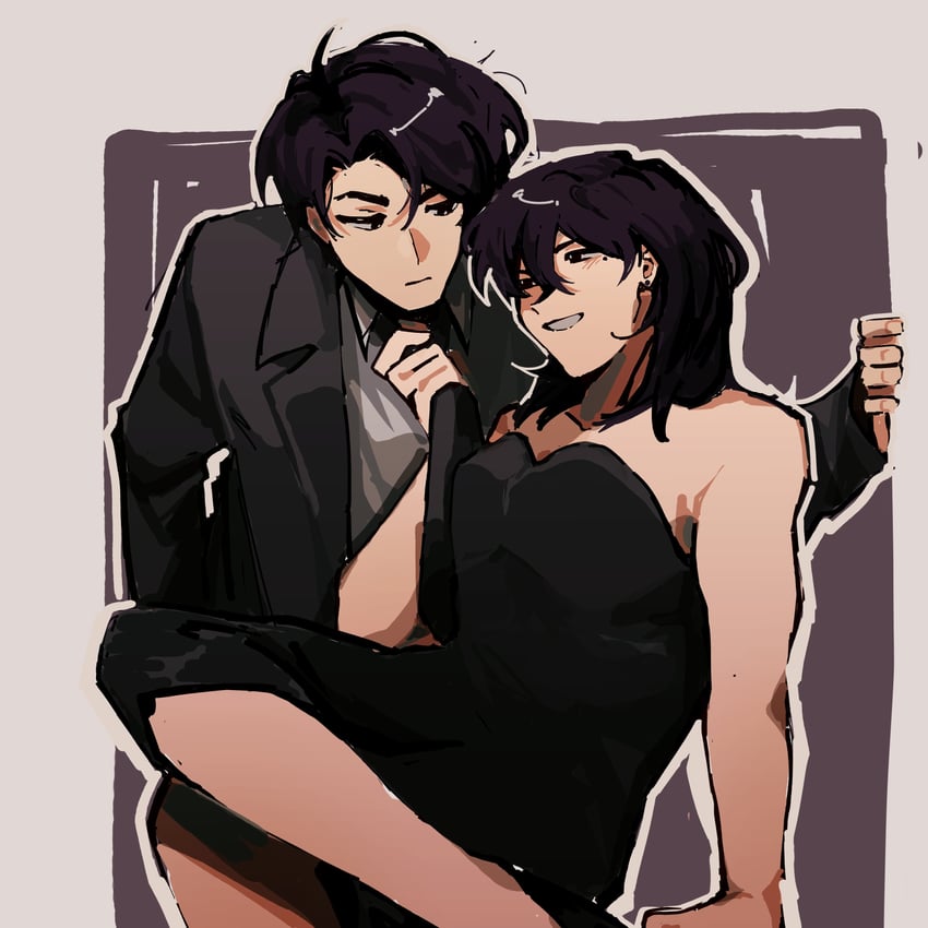 yoo joonghyuk and han sooyoung (omniscient reader's viewpoint) drawn by 000214829w