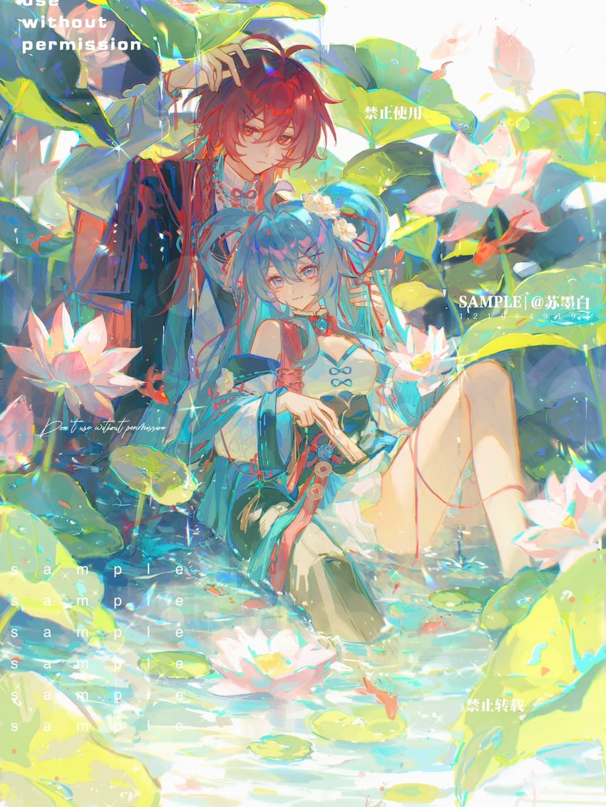 diluc (original and 1 more) drawn by laobaijintian_buhuahua