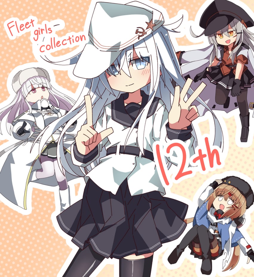 hibiki, verniy, gangut, tashkent, and kirov (kantai collection) drawn by eyutel