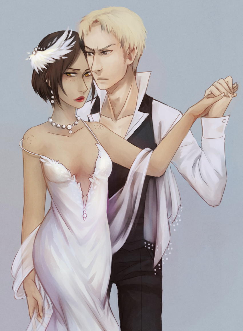 ymir and reiner braun (shingeki no kyojin) drawn by sang_(bloodredbites)