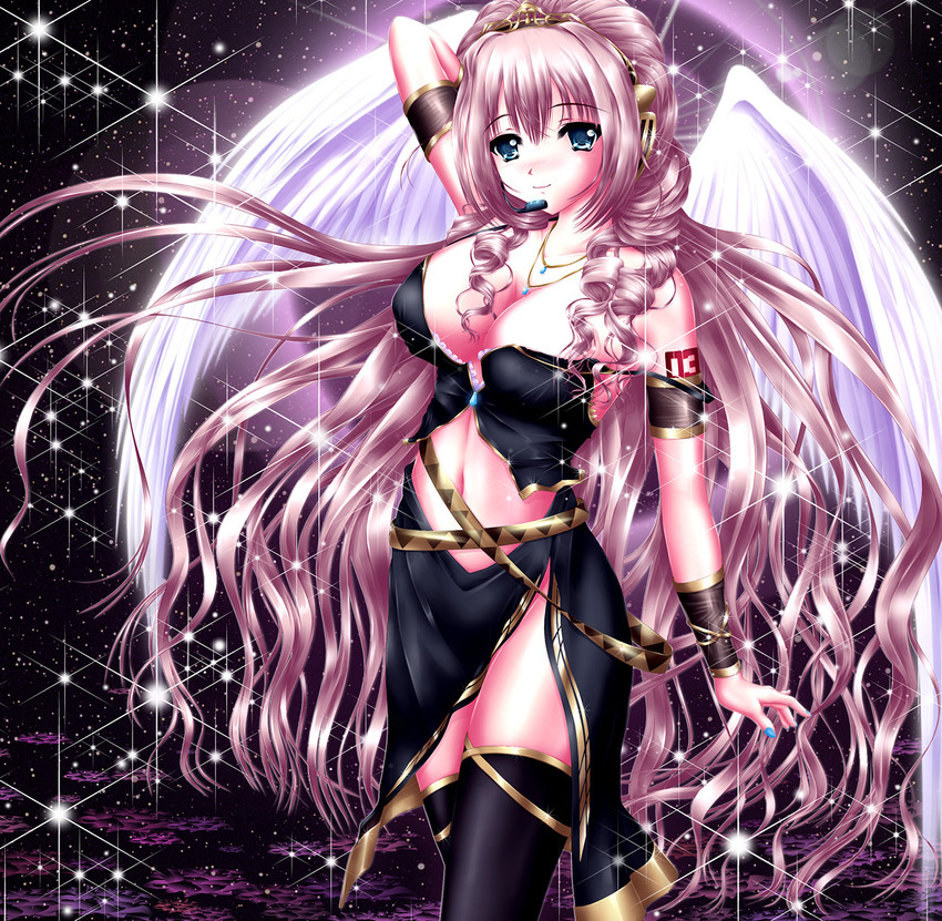 megurine luka (vocaloid) drawn by nohoho_(kakikonchi)