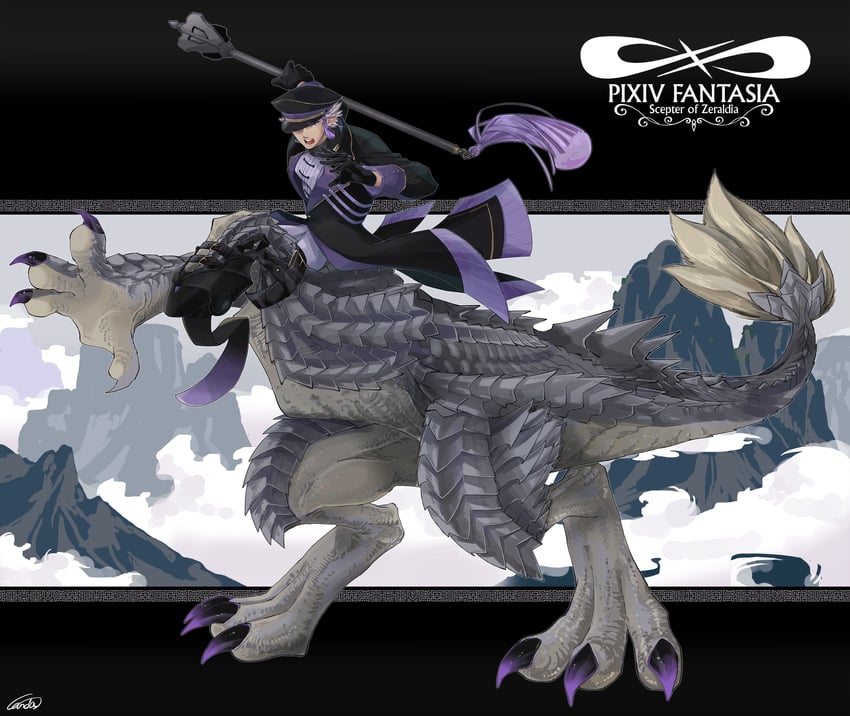 dullscale hollow (pixiv fantasia and 1 more) drawn by handa_(sion621)