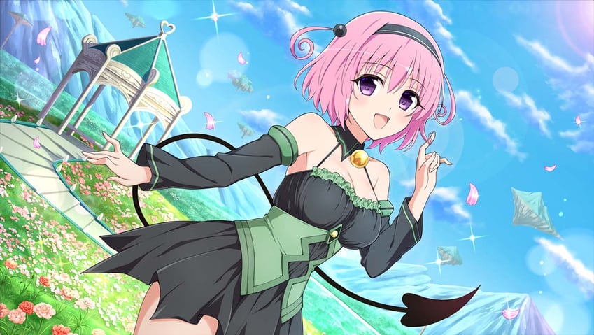 momo velia deviluke (senran kagura and 3 more) drawn by yaegashi_nan