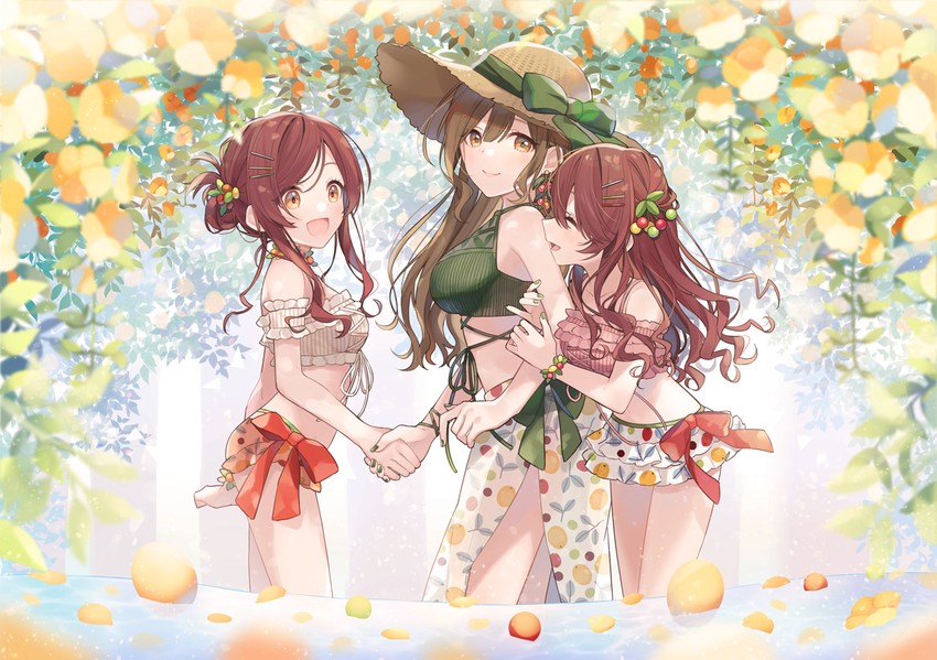 osaki amana, kuwayama chiyuki, and osaki tenka (idolmaster and 1 more) drawn by chiri_(ch!)