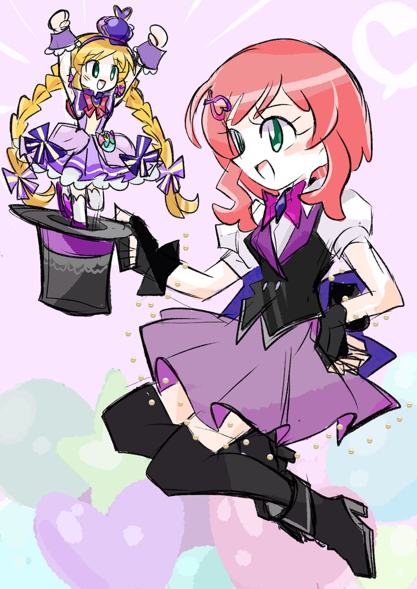 inukai iroha and cure friendy (precure and 1 more) drawn by rakugaki_shitagari-ya