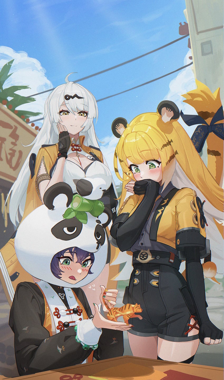 belle, yixuan, and ju fufu (zenless zone zero) drawn by roro_(tpghksdlzpq)