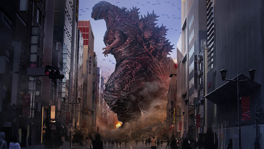 godzilla (godzilla and 1 more) drawn by zhen_lu