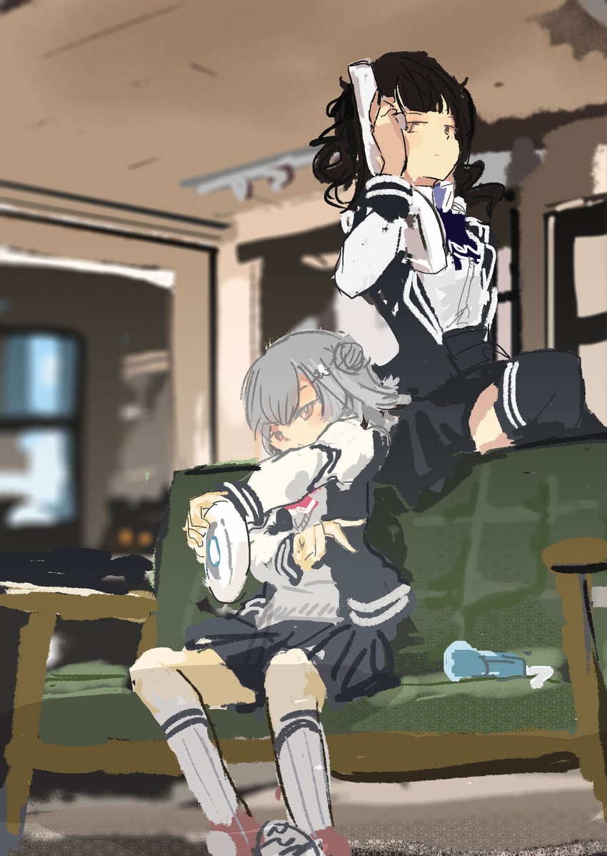 koharu rikka and natsuki karin (synthesizer v and 1 more) drawn by kabuyama_kaigi