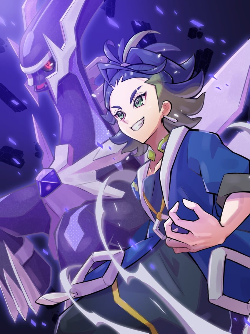 adaman and dialga (pokemon and 1 more) drawn by inana_umi