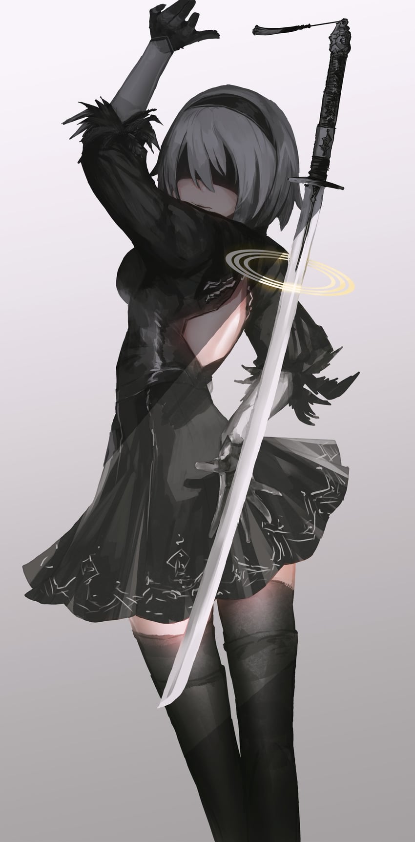 2b (nier and 1 more) drawn by advarcher