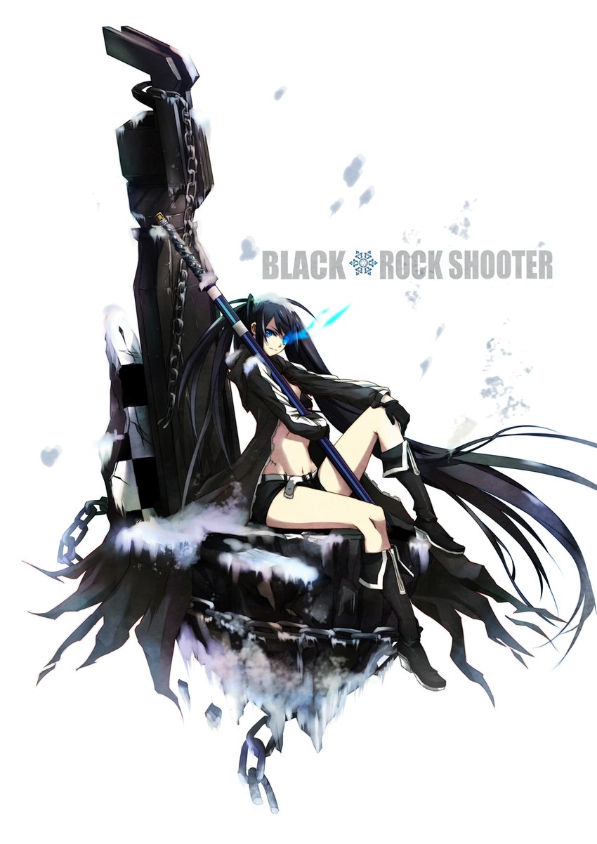 black rock shooter (black rock shooter) drawn by pen_(steelleets)