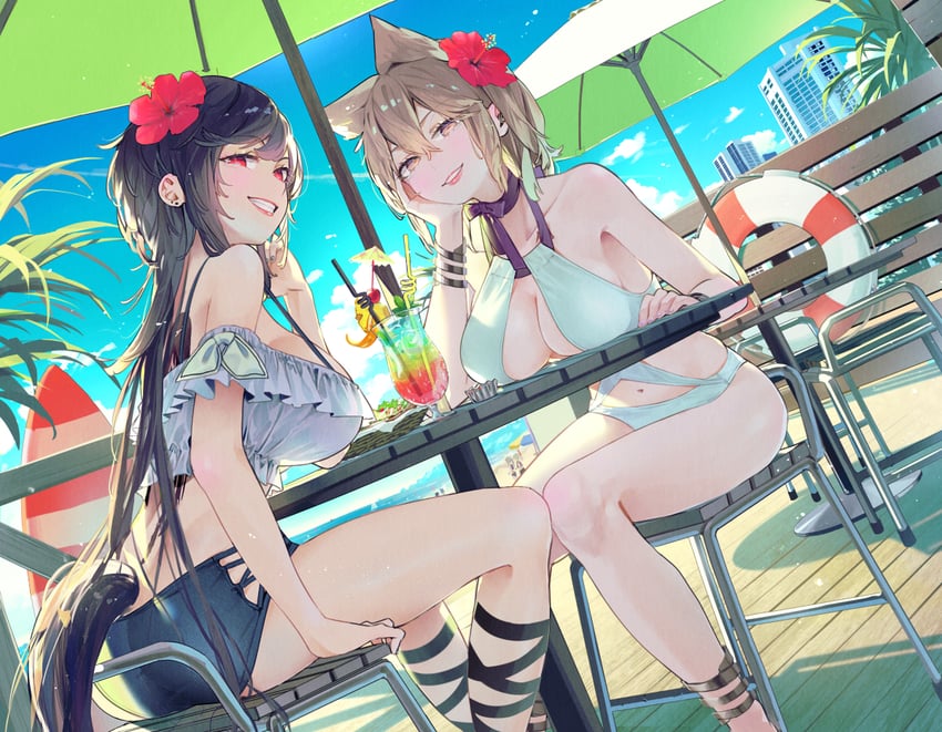 toyosatomimi no miko and kurokoma saki (touhou) drawn by syuri22