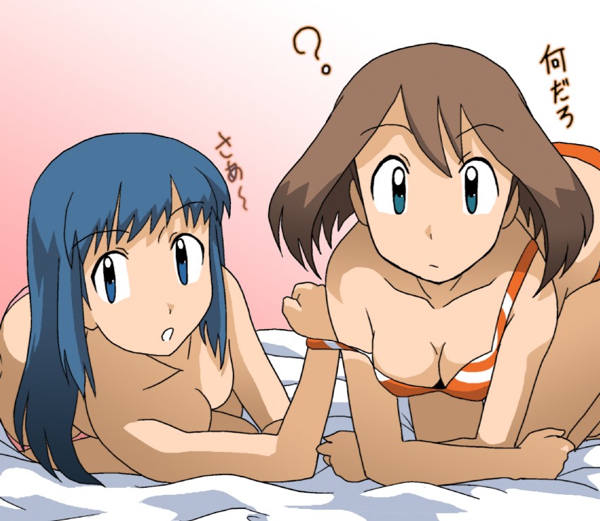 dawn and may (pokemon) drawn by takaya_n