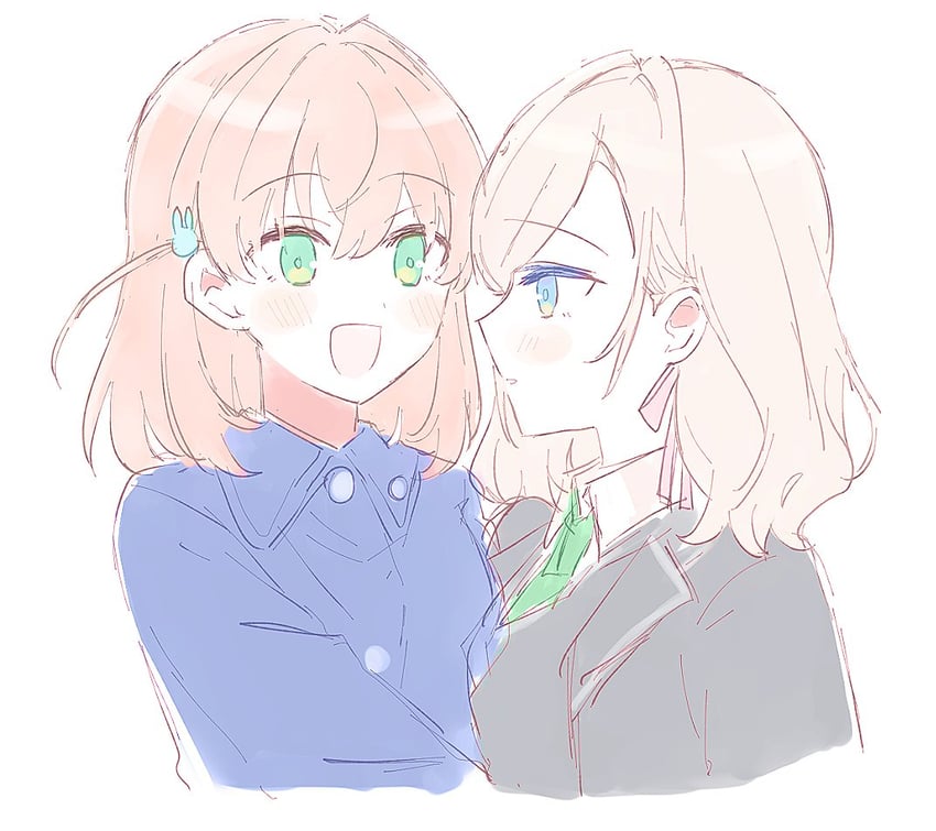 hinoshita kaho and ceras yanagida lilienfeld (love live! and 1 more) drawn by bluesky021