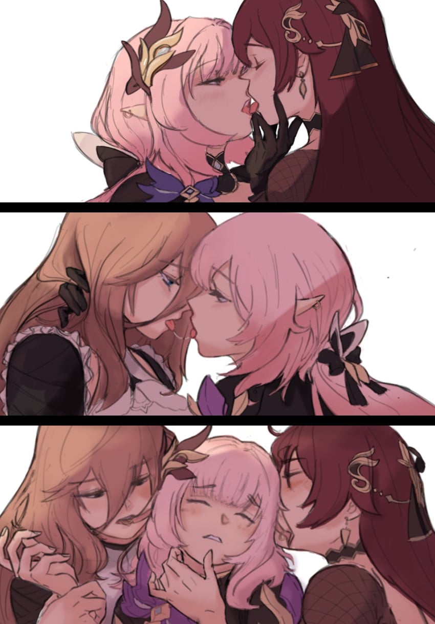 elysia, aponia, and eden (honkai and 1 more) drawn by eimikohaver