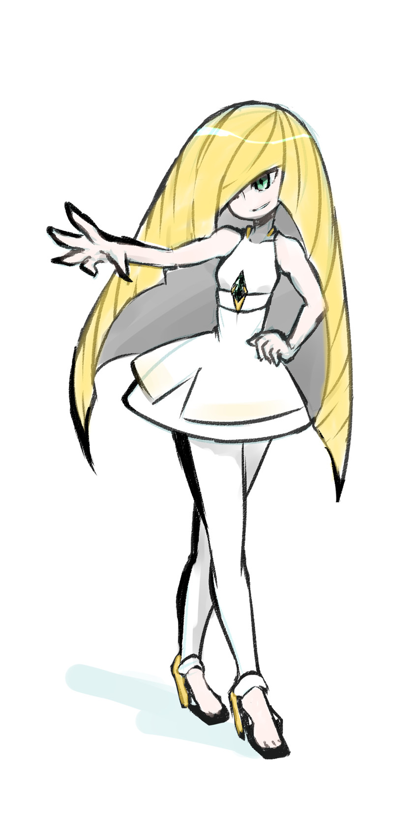 lusamine (pokemon and 1 more) drawn by nyoronde